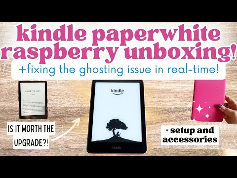 NEW KINDLE PAPERWHITE UNBOXING (2024 RASPBERRY) #kindle #kindlepaperwhite #amazon #paperwhite