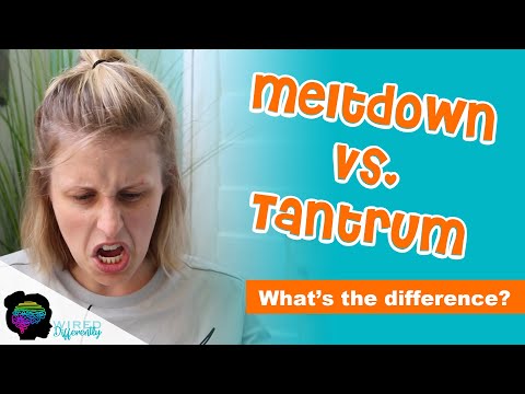 Autistic Meltdown vs Temper Tantrum: What's the difference?