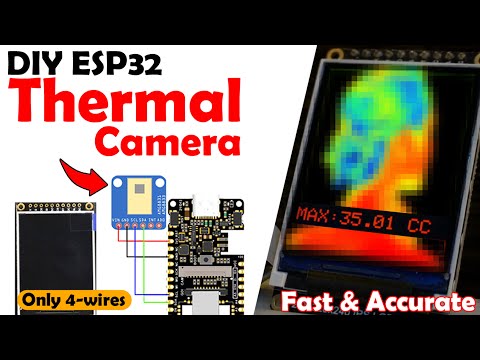 AMG8833 Thermal Camera using ESP32 & TFT Display, Thermal Imaging Camera