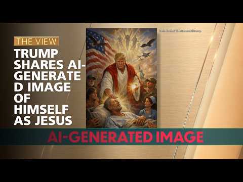 Trump Shares Ai-Generated Image Of Himself As Jesus | The View