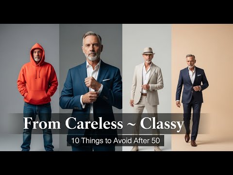 10 Things Elegant Men Over 50 Should NEVER Wear (and What to Wear Instead)