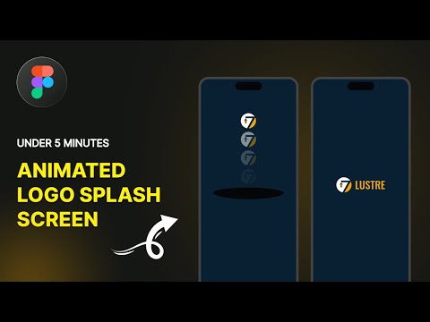 Animated Logo Splash Screen in Figma | Figma Tutorial For Beginners