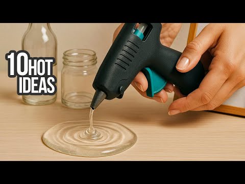 10 HOT glue ideas that will win your heart! Awesome uses for hot glue in different projects
