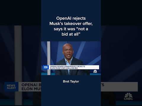 OpenAI rejects Musk's takeover offer, says it was 'not a bid at all'