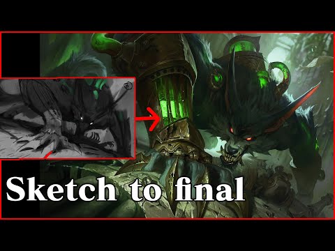 Riot Artist Victor Maury demonstrates what goes into making splash art