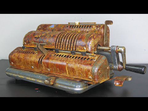 Rust Covered Vintage Calculator Restoration