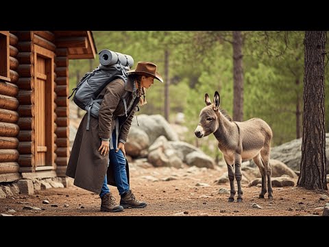 Un minuscule âne erre jusqu’à la cabane d’une montagnarde… sa réaction est incroyable