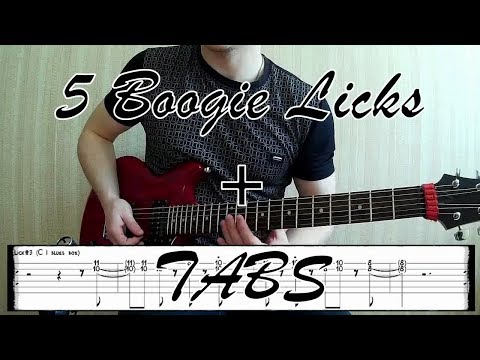 5 заводных фраз в стиле Boogie на гитаре + табы