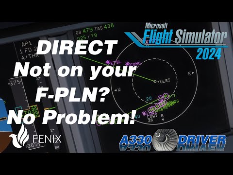 ATC Clears You DIRECT TO a Waypoint NOT ON YOUR F-PLN? Here's what to DO! | Real Airbus Pilot