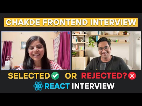 1.5 Years Experienced React JS Interview  | Chakde Frontend Interview EP - 03