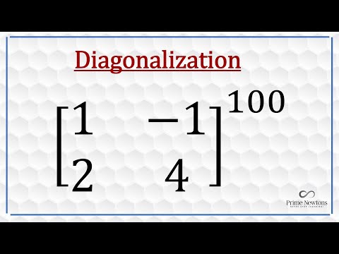 Diagonalization and power of a matrix