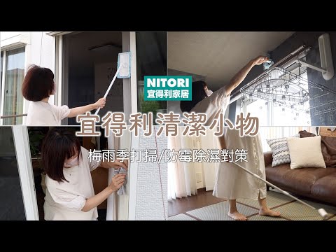 【宜得利清潔小物】宜得利家居10件清潔除濕小物/梅雨季防霉除濕對策/打掃家中8處/如何舒適度過梅雨季節/clean with me