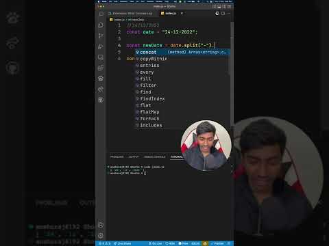 Date String Format Change !! #shorts  #javascript