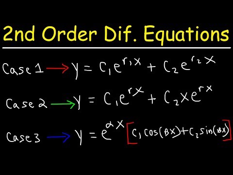 Second Order Linear Differential Equations