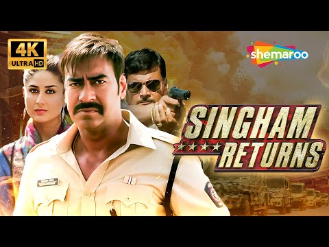 Singham Returns | Full Hindi Movie (4K) | Ajay Devgn, Kareena Kapoor | Superhit Action Thriller