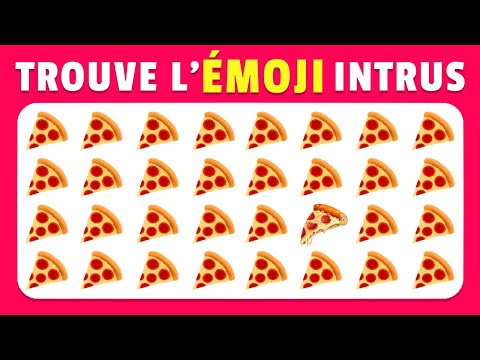 Trouve l'intrus ÉMOJI | 40 niveaux FACILE à IMPOSSIBLE