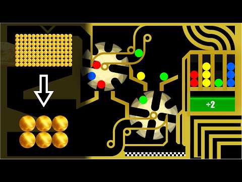 The Merge Team Marble Race in Algodoo