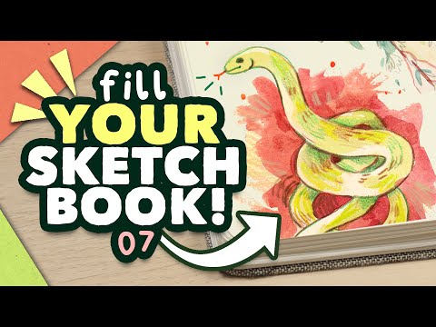how to FILL YOUR SKETCHBOOK // episode 07 - birds & snakes