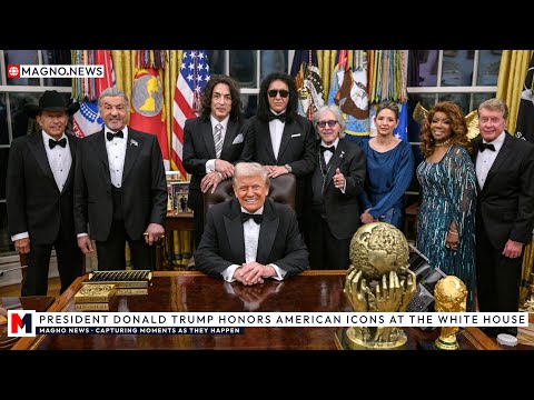 🇺🇸 President Trump Honors George Strait, Stallone, KISS, Crawford & Gaynor at The White House [LIVE]