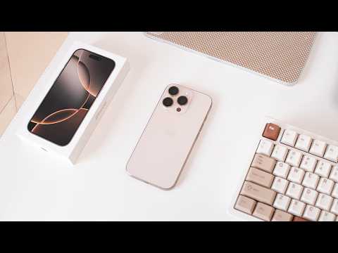📱📦 iPhone 16 Pro Unboxing | Desert Titanium, accessories