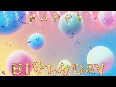 1 HOUR of balloons v1 | Happy Birthday BG Video Loop Wallpaper Screesaver
