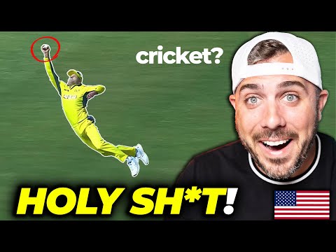 American Reacts to Cricket for the First Time | Best Catches