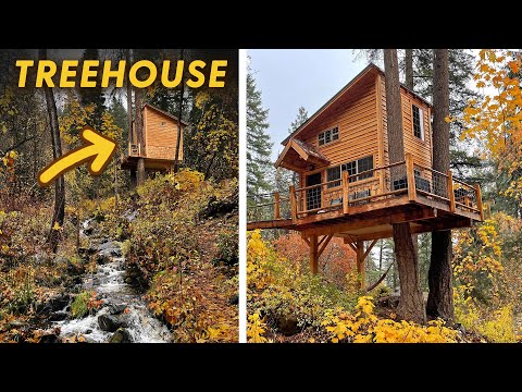 TREEHOUSE AIRBNB TOUR! My Solo Roadtrip Vlog in Washington
