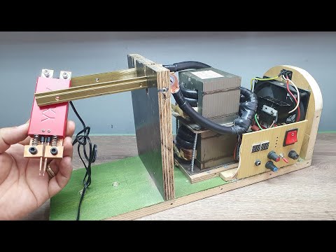 I Built a MONSTER Spot Welder Using 2 Microwave Transformers! 🔥