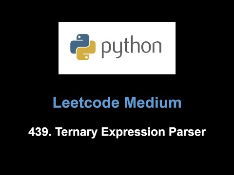 Leetcode 439. Ternary Expression Parser (stack)