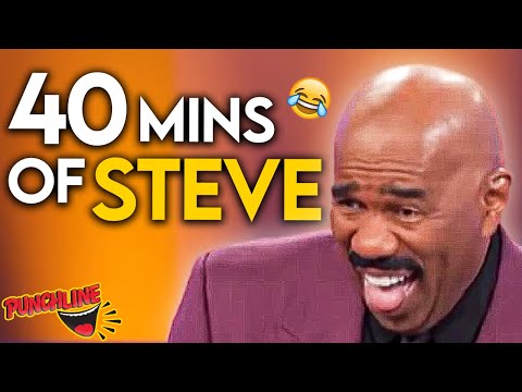 40 Minutes Of Steve Harvey On Family Feud! Hilarious Answers and Reactions!