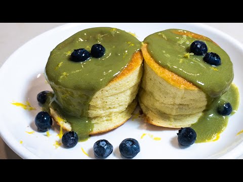Fluffy Soufflé Pancake | Japanese Matcha Sauce