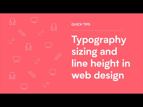 Typography sizing and line height in web design