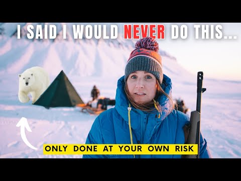 Sleeping outside in SUB ZERO temps in Polar Bear Country... | Svalbard