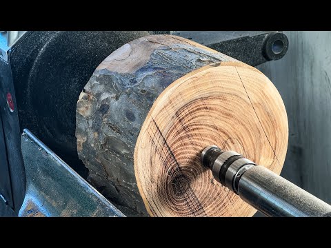 Woodturning - Golden Apple Bowl (Kintsugi)
