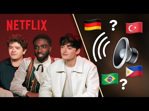 The Stranger Things Cast Guesses The Dub | Stranger Things 5 | Netflix