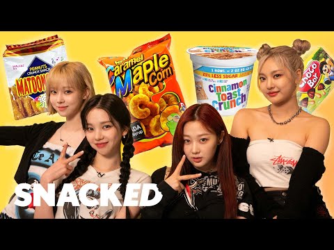 aespa Break Down Their Favorite Snacks | Snacked