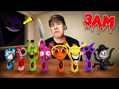 (WHAT’S INSIDE?) CUTTING OPEN ALL EVIL SPRUNKI DOLLS at 3 AM!!