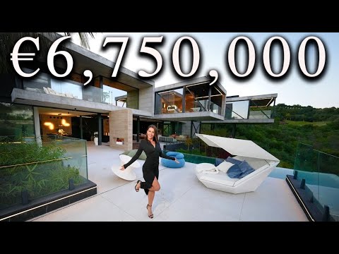 Touring a €6,750,000 FLOATING Concrete House in Behahavis Marbella, Spain