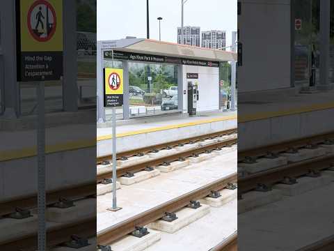 Fly through Line 5 Eglinton's Aga Khan Park and Museum stop