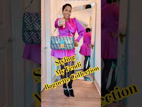 Styling My Fendi Baguette Collection With Thrifted Outfits 👜✨ #thriftedfashion #thrift