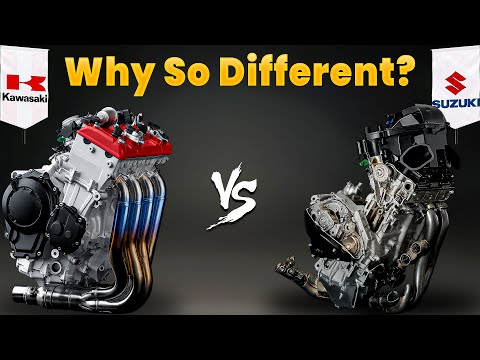 Why Suzuki And Kawasaki MotoGP Engines Are So Different?