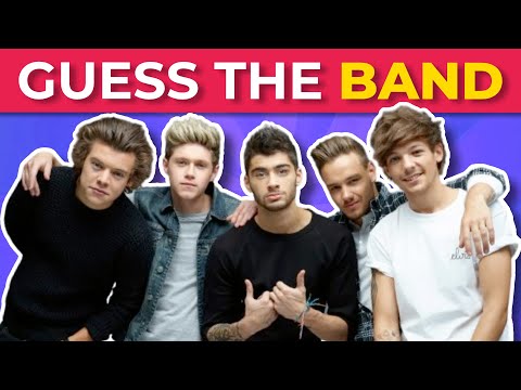 GUESS THE BAND BY PICTURE 🎸 | Music Quiz
