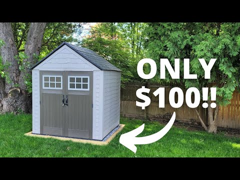 Building a Shed Foundation for $100 | TIMELAPSE