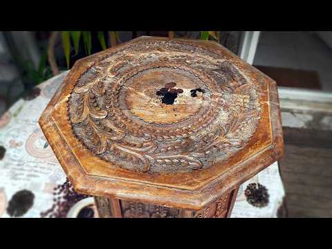 BEAUTY under dirt and dust. Coffee table restoration.