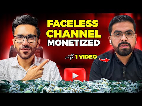 This Guy MONETIZED His FACELESS CHANNEL With 1 Video Only!!