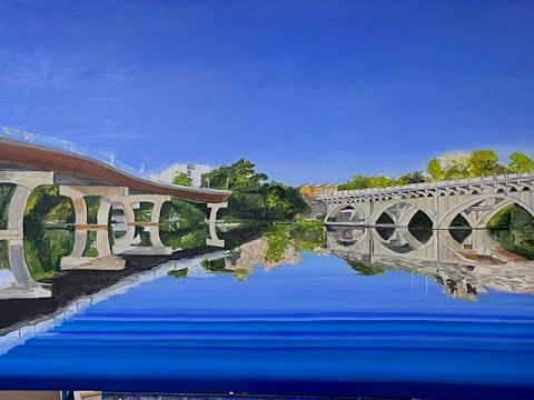 Rick Calzadilla Live Stream 2 bridges painting