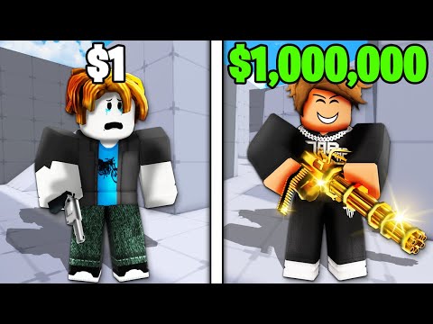 $1 vs $1,000,000 ACCOUNT in Roblox Rivals..