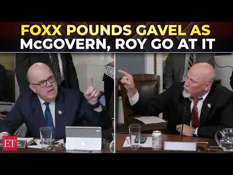 'Stop the bulls**t!': McGovern & Chip Roy EXPLODE over DHS funding as Foxx bangs gavel repeatedly