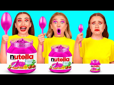 Großer, Mittlerer und Kleiner Teller Challenge | Wer Gewinnt den Kochkrieg von BaRaDa Challenge