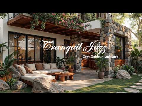 Tranquil Jazz for Unwinding Feelings | Up Mood at Cozy Outdoor Ambience & Positive Jazz Melody